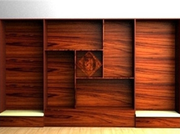 图木舒克高端木纹展示柜