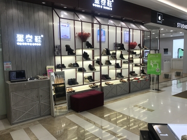 徐州玻璃透明展示鞋柜